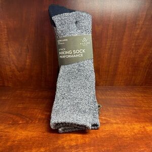 Alpine Performance Athletic Socks - Black and Gray 4 Pack NEW
